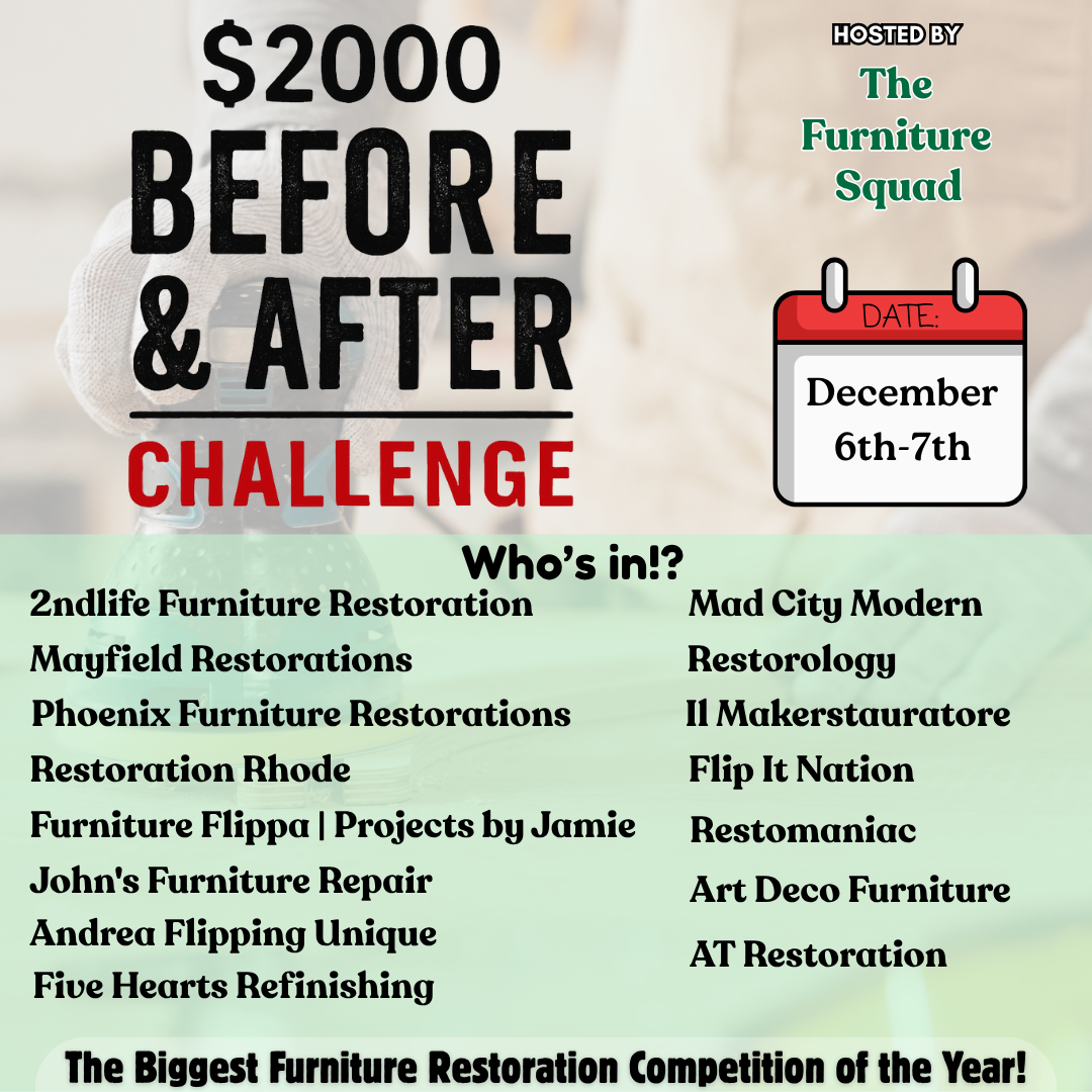 The $2000 Before & After Furniture Challenge is Coming!
